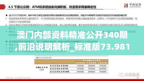 澳门内部资料精准公开340期,前沿说明解析_标准版73.981-1
