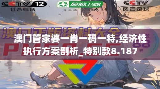 澳门管家婆一肖一码一特,经济性执行方案剖析_特别款8.187