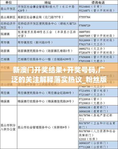 新澳门开奖结果+开奖号码,广泛的关注解释落实热议_粉丝版9.585