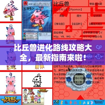 比丘兽进化路线攻略大全,最新指南来啦!