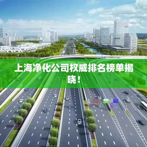 上海净化公司权威排名榜单揭晓!