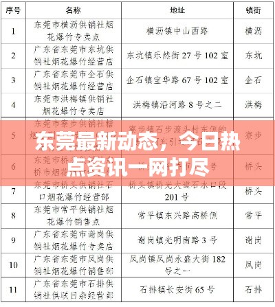 东莞最新动态,今日热点资讯一网打尽